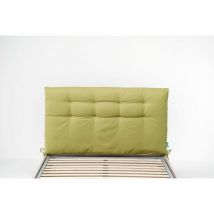 Cuscino di testata soffy trapuntato singolo grande Verde