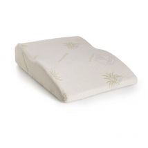 Webmarketpoint - Lève-jambes : Oreiller en mousse à mémoire de forme blanche