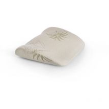 Support plat : Oreiller en mousse à mémoire de forme blanche