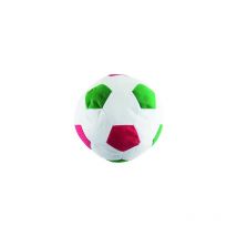 Cuscino football in poliestere 20 cm bianco/rosso/verde - King Home