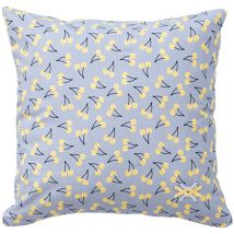 Cuscino Benetton fruits be 40x40 cm, 100% cotone blu con ciliegie gialle - blu e giallo
