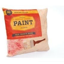 Cuscino kredda dim, 45x45x12h - cotone + pelle beige - Inter Link