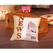 Link's - Cuscino likka dim, 45x45x12h - cotone beige - Inter Link