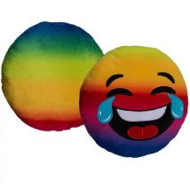 LGV - Cuscino morbido peluche emotion risata lacrime 30 cm divano letto colorato new