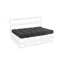 Webmarketpoint - Cuscino pallet seduta in tessuto Poly carbon