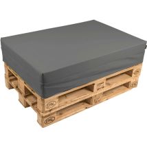 Cuscino Per Pallet 120x80 Cm In Similpelle Pomodone Gigio Scuro