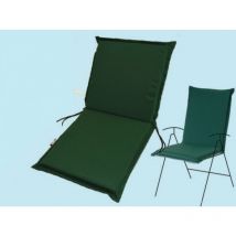Cuscino Per Sedia Sdraio Alto Verde 115x48x6 Giardino Made In Italy Fabotex