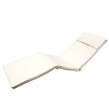Defibrico - Cuscino in poliestere sfoderabile e impermeabile 194,5x59 cm per lettino - DarkOliveGreen