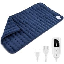 Coperta riscaldata, temporizzazione e 6 impostazioni di riscaldamento-lavabile in lavatrice-tappetino elettrico-protezione da surriscaldamento-per