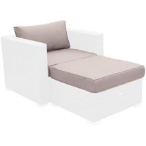 Alice's Garden - Complete set of cushion covers for Genova, Genova, Beige-brown, 70x70x12 cm