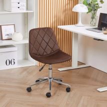 Furniture One - Cushioned Computer Desk Office Chair - Brown
