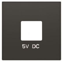 Custodia caricabatterie doppio USB nero morbido Niessen Sky 8585 NS