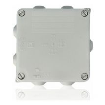 Solera - Scatola di derivazione con coperchio a vite - IP55 - dim. int. 100 x 100 x 55 - pareti con passacavi - Grigio (alternativa Gewiss GW44004)