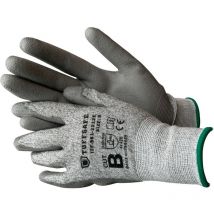 Tuffsafe - Cut b 13g pu Palm Coated Gloves Size 8 - Grey