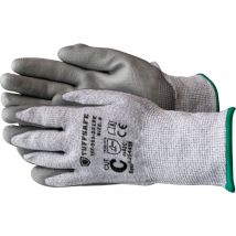 Cut c 13g pu Palm Coated Gloves Size 10 - Grey - Tuffsafe