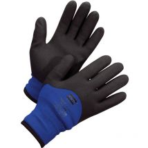 Honeywell - Cut Resistant Gloves, Nitrile Coated, Thermal, Size 9 - Blue Black
