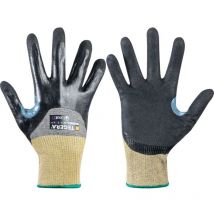 Tegera-ejendals - Ejendals Cut Resistant Gloves, pu Coated, Black/Yellow, Size 11