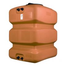 Cuve récupération eau de pluie 500L - Réservoir aérien compact Terracotta - Polyéthylène Elbi cpn