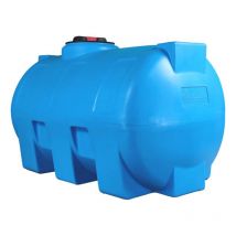 Elbi - Cuve récupération eau de pluie 500L - Réservoir aérien horizontal bleu - Polyéthylène cho