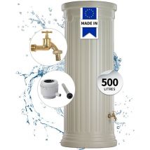 Garantia Kit Réservoir Colonne romaine 500L sable avec robinet laiton et collecteur Eco gris