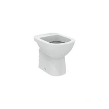 Cuvette à terre d'échappement mural 36x48.5 blanc brillant Ideal Standard i.Life - Con copri wc Standard