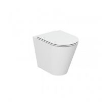 Azzurra - Cuvette au sol 37x54 cm en céramique blanche Ceramica Forma - Avec abattant wc soft