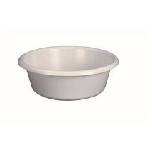 Cuvette Ronde 6L – Plastique Gris Moucheté – Volume, Longueur, Hauteur, Largeur, Matières