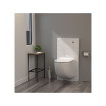 Watermatic - Cuvette Suspendue Avec Broyeur Intégré Marbre Blanc W40 Silence