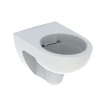 Cuvette wc suspendu à fond creux Geberit renova sans bride et sans trous d'abattant wc Geberit