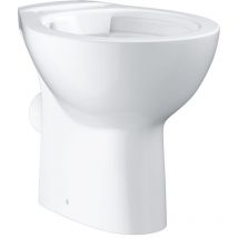 Cuvette wc sur pied à fond creux blanc alpin Bau Ceramic