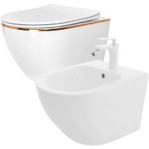 Cuvette wc suspendue REA carlo flat white