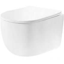 Cuvette wc suspendue REA eddy tornado rimless flat n