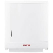 Distributore di carta pieghevole Paradise Paper Slim con serratura con pannello. bianca