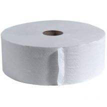 Tissue Toilettenpapier unperforiert 2lagig Weiß 380m Länge, 6 Rollen - CWS