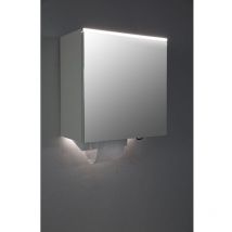 CWS - ObjectLine Spiegelschrankmodul Weiß mit Stoffhandtuchspender