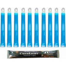 Bastoncino luminoso azzurri militare ChemLight Lightsticks 15cm - Light Sticks ultra-luminosi 8 ore (Scatola da10) - Cyalume