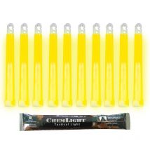 Bastoncino luminoso giallo militare ChemLight Lightsticks 15cm - Light Sticks ultra-luminosi 12 ore (Cartone di 100) - Cyalume