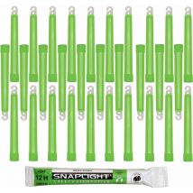Bastone Luminoso SnapLight Glow Sticks 15 cm - Light Sticks molto luminoso con durata di 12 ore - Verde (Sacchetto da 30) - Cyalume