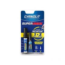 Colle Instantanée Super Unick Plastique 3gr + 4ml Cyanolit
