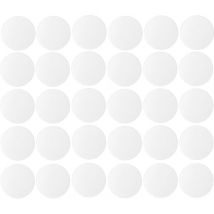 30x Copriviti adesivi 20 mm plastica viti copertura coperchi tappi riparazione mobili, Bianco - Cyclingcolors