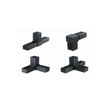 Connettore tubo quadro 20x20 25x25 30x30 plastica 20mm 25mm 30mm quadrato supporti staffe mensole (l (20mm)) - Cyclingcolors