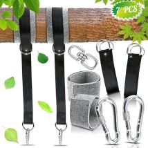 Cygjing Sangle de hamac, sangle de suspension, sangles de suspension de haute qualité pour hamac et balançoire de jardin, charge maximale 1000 kg