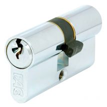 Zylinder FAC gezahnter Schlüssel 60-f 30x30, vernickelt 13,5 mm.