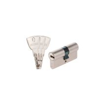 Cylindre de serrure Exem R9+ 30X35 LN – Laiton nickelé – 3 clés réversibles – Anti-crochetage, anti-casse, anti-perçage – Garantie 10 ans