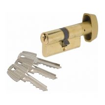 Tesa Assa Abloy - Cylindre à bouton varié laitonné - B30 x 30 mm - TE5 - Tesa