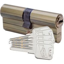 Ucem - cilindro de seguridad europerfil 33x33mm latón, leva larga. 2000S2LP3333LL