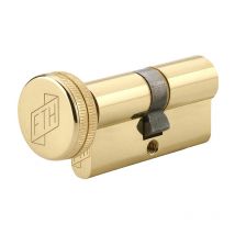 FTH - Cylindre de serrure à bouton 5G, 40Bx30mm, cylindre et clés en laiton, 3 clés crantées