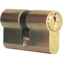 Cylindre double de sûreté 30 x 40 en laiton poli - Profil européen s entrouvrant sur numéro - Série City 5G - iseo city