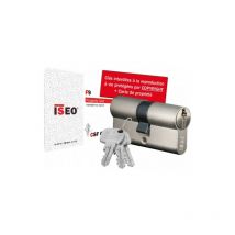 Isé - Cylindre double entrée iseo F9 Argent n/a 40 mm 35 mm Nickelé Cylindre double entrée