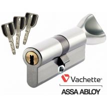 Vachette - Cylindre serrure RADIALis 42,5 bouton x 42,5 - Alu